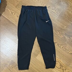 Nike Women's Black Joggers with White Accents
